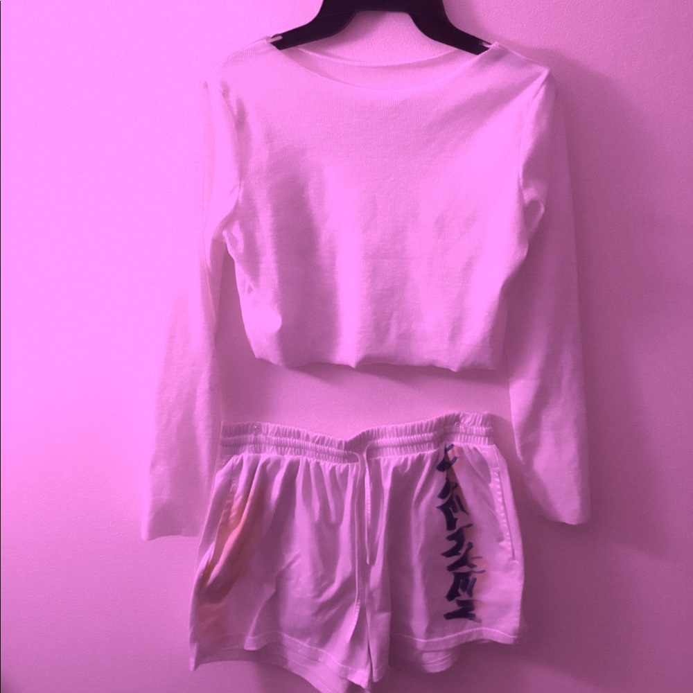 Two piece short set.